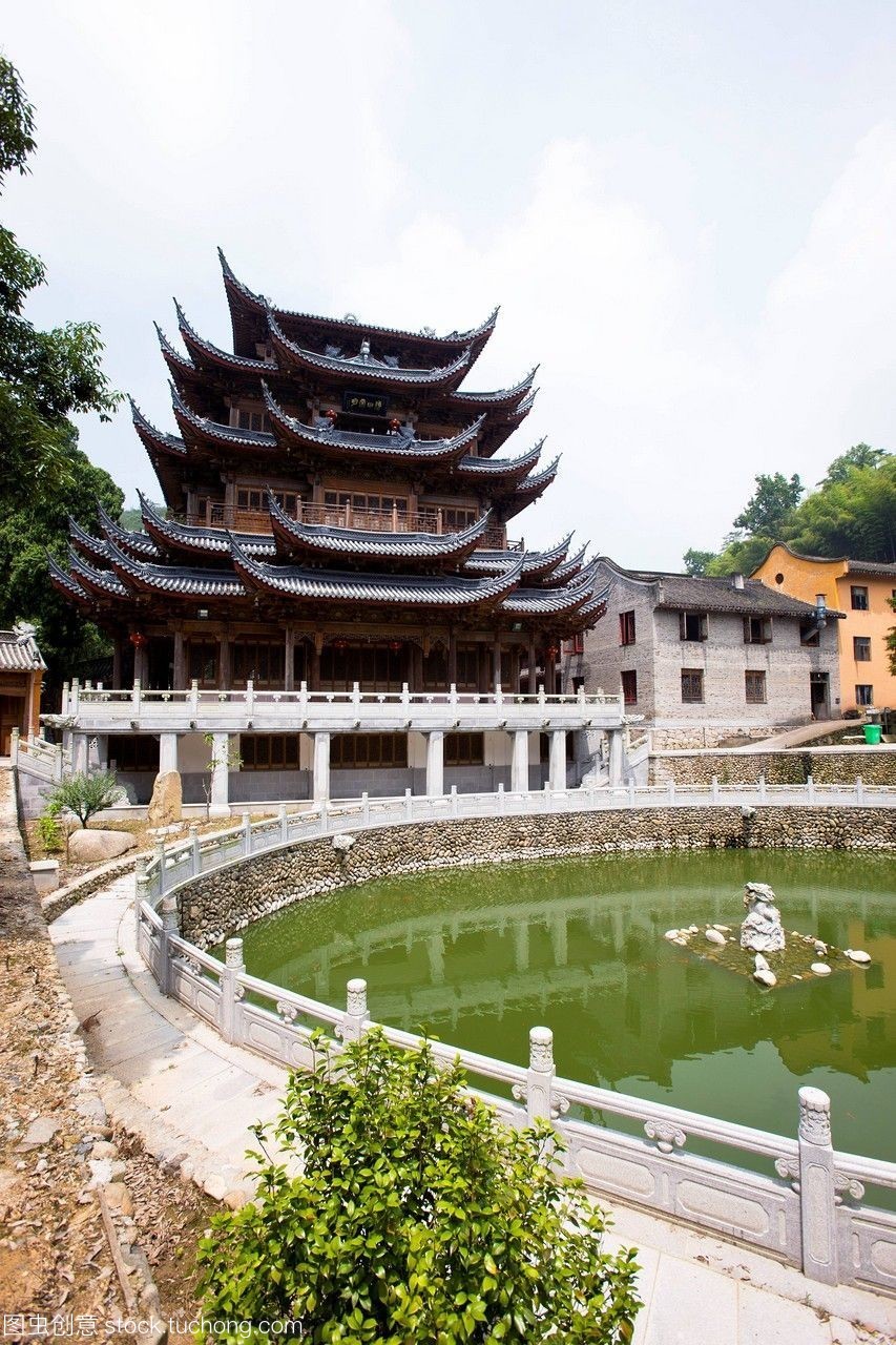 高明寺,著名的國家重點佛寺,中國浙江省臺州市天壇山